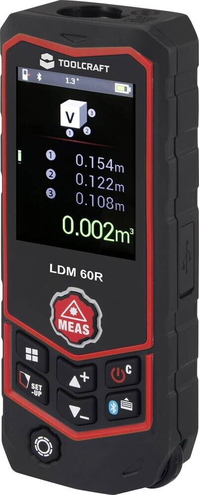 Toolcraft LDM 60 R Multi-Laser with Bluetooth