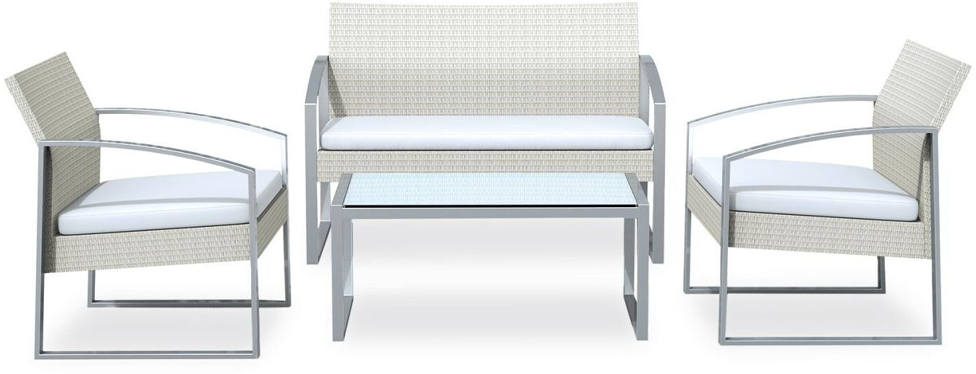 Garden Friend Alicante conversation set white washed