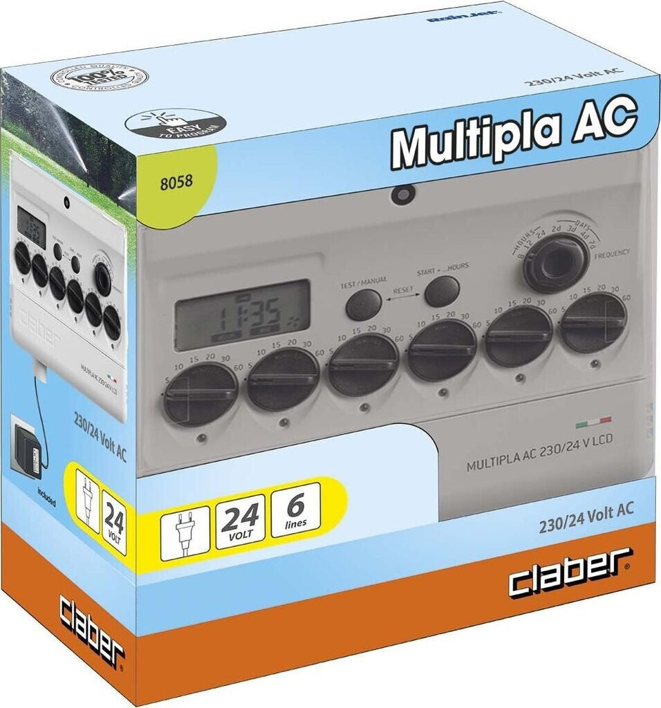 Claber Claber Multipla AC 230/24 V LCD (8058) - side view