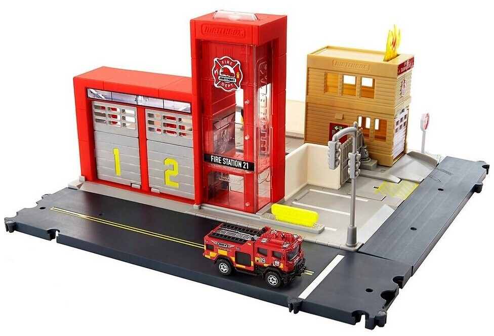 Hot wheels fire truck set discount
