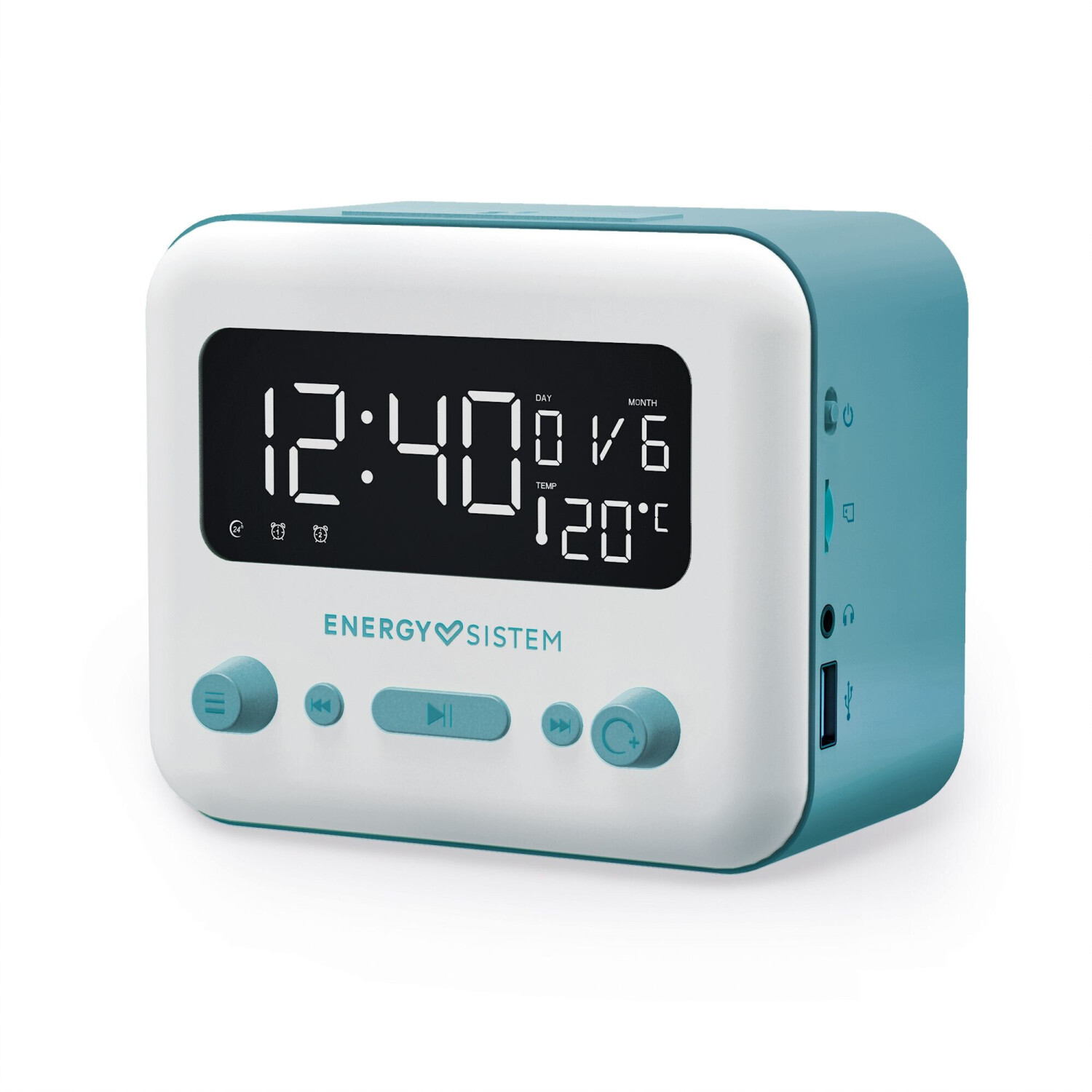 Energy Sistem Clock Speaker 2 Radio-réveil Bluetooth 5W Noir