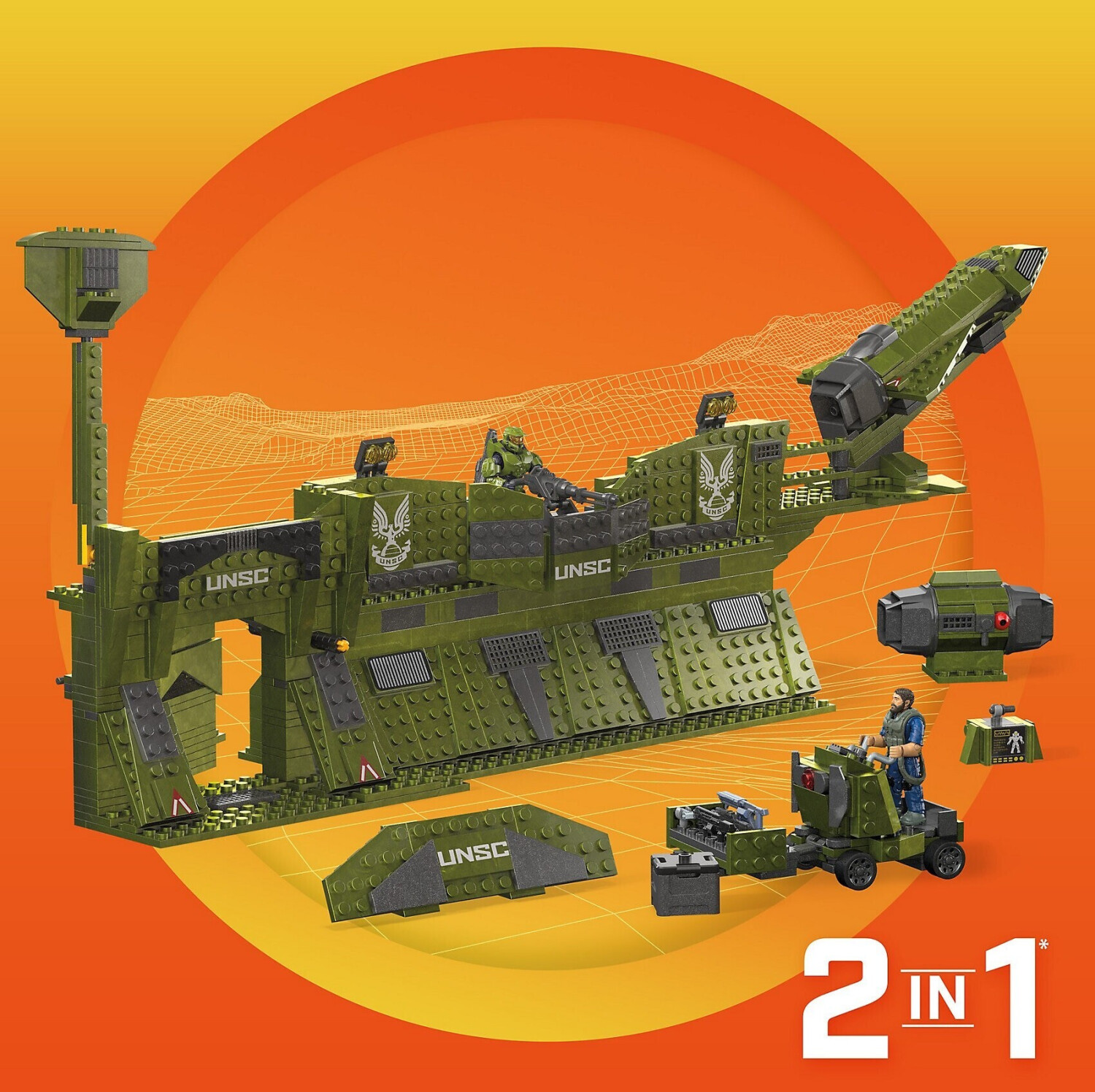 Buy Mega Construx Halo Infinite UNSC Pelican Inbound (GNB28) from £132.