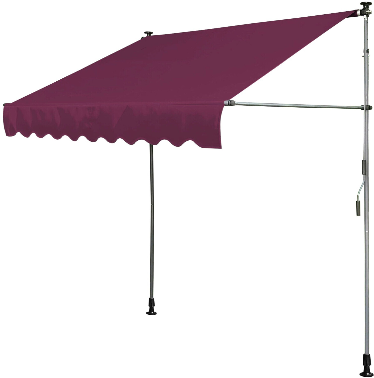 QUICK STAR Clamp vertical awning 250 x 290 x 180 cm projection: 130 cm bordeaux