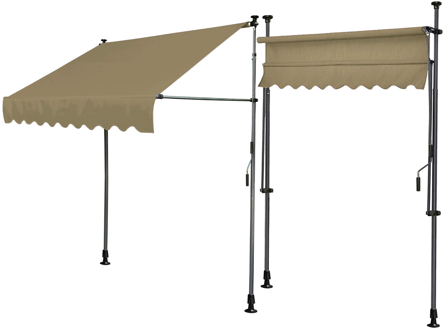 QUICK STAR Clamp vertical awning 300 x 290 x 180 cm drop: 130 cm beige