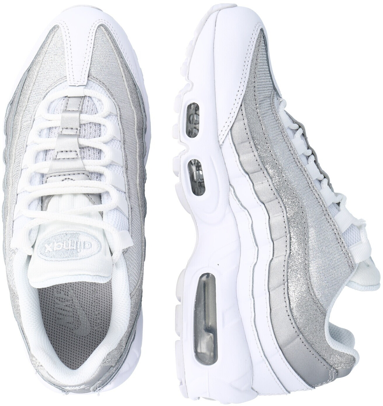 Air max '95 womens metallic platinum/black-white deals