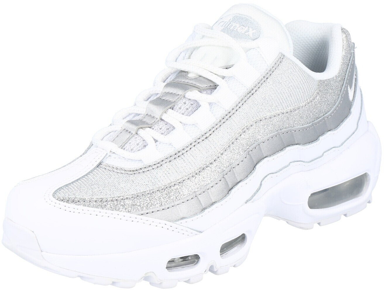 Nike air max discount '95 womens metallic platinum/black-white