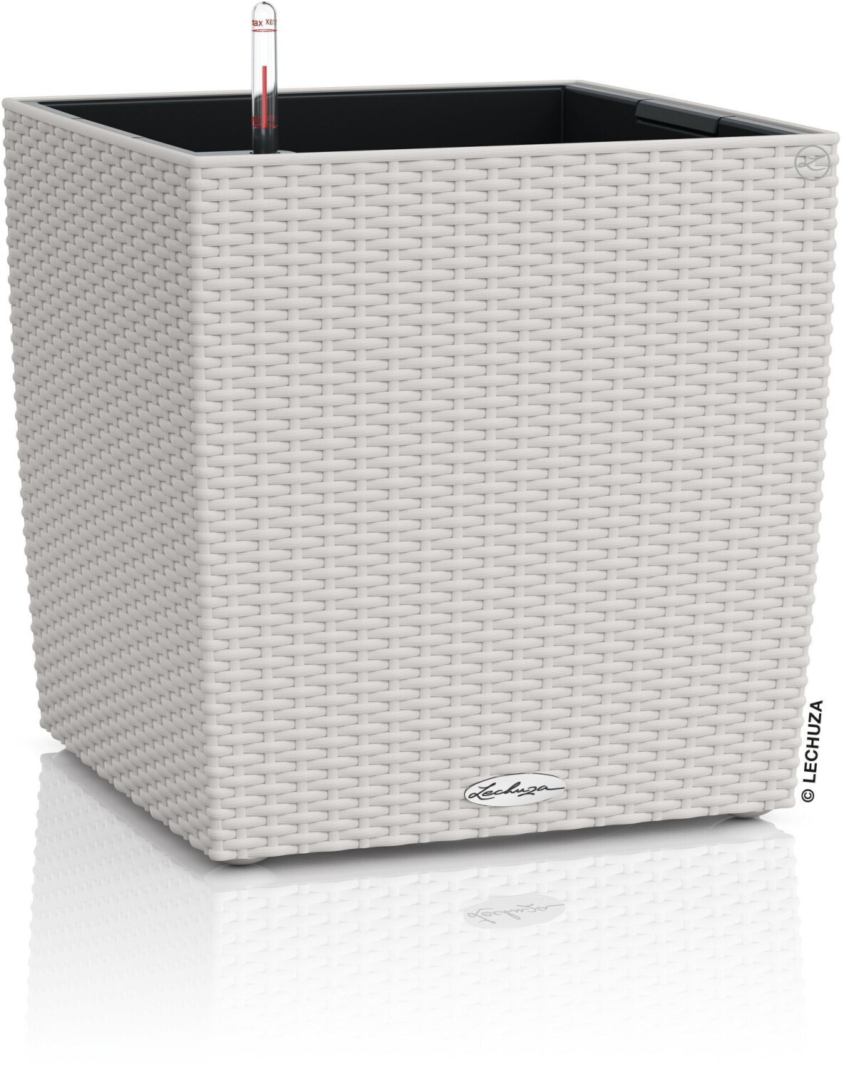 Lechuza Cube Cottage 50 All-in-One Set Light Gray