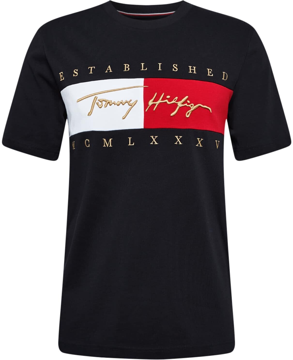 Tommy Hilfiger Signature Logo Embroidery TShirt (MW0MW16598) desert