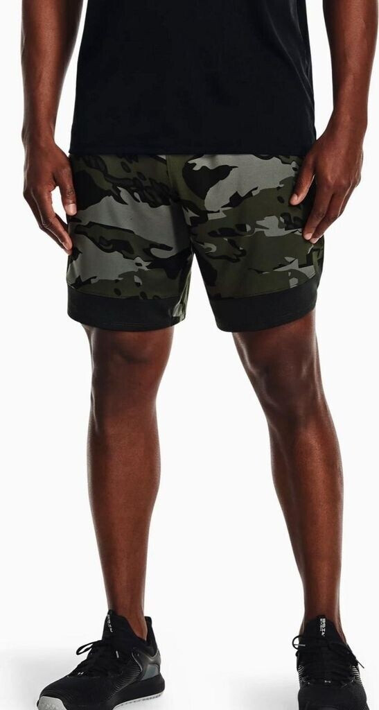 under armour men's train stretch camo shorts