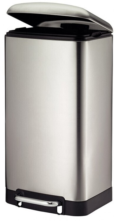 Kela Rubbish Bin Davino 30 L silver mat