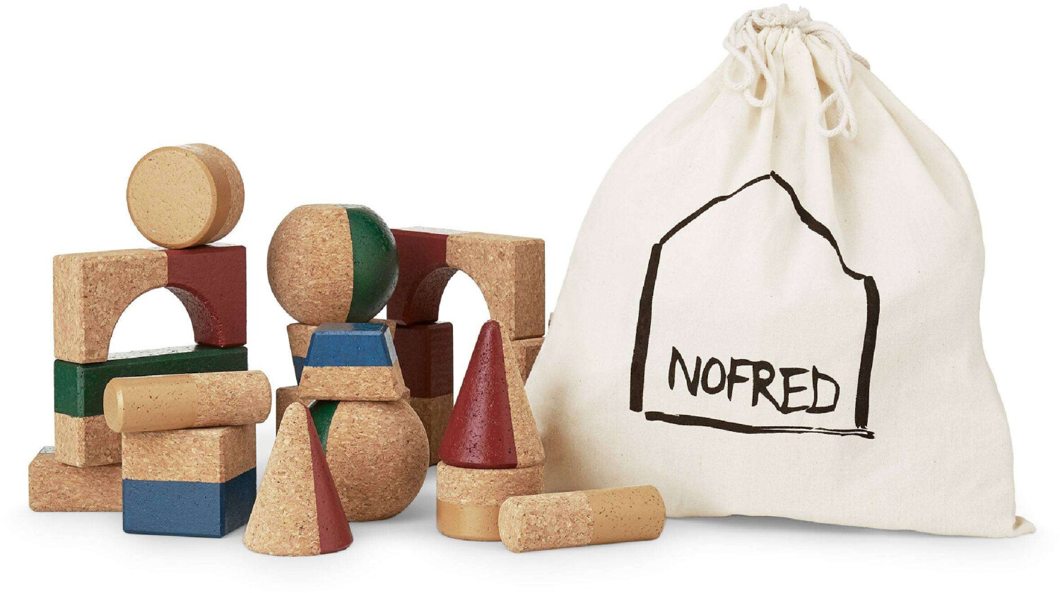Nofred Creative Cork Village Blocks