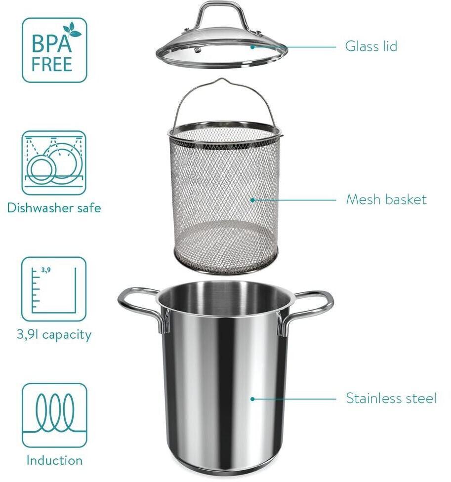 Navaris Asparagus pot 3.9l