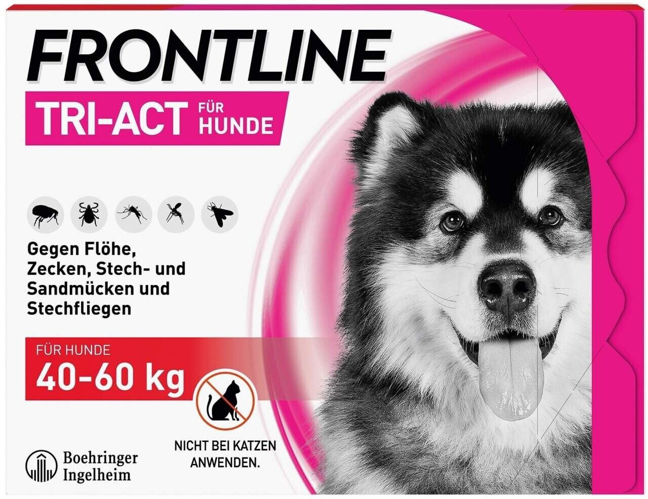 Frontline Tri-Act pour chiens 40-60 kg 3 pipettes