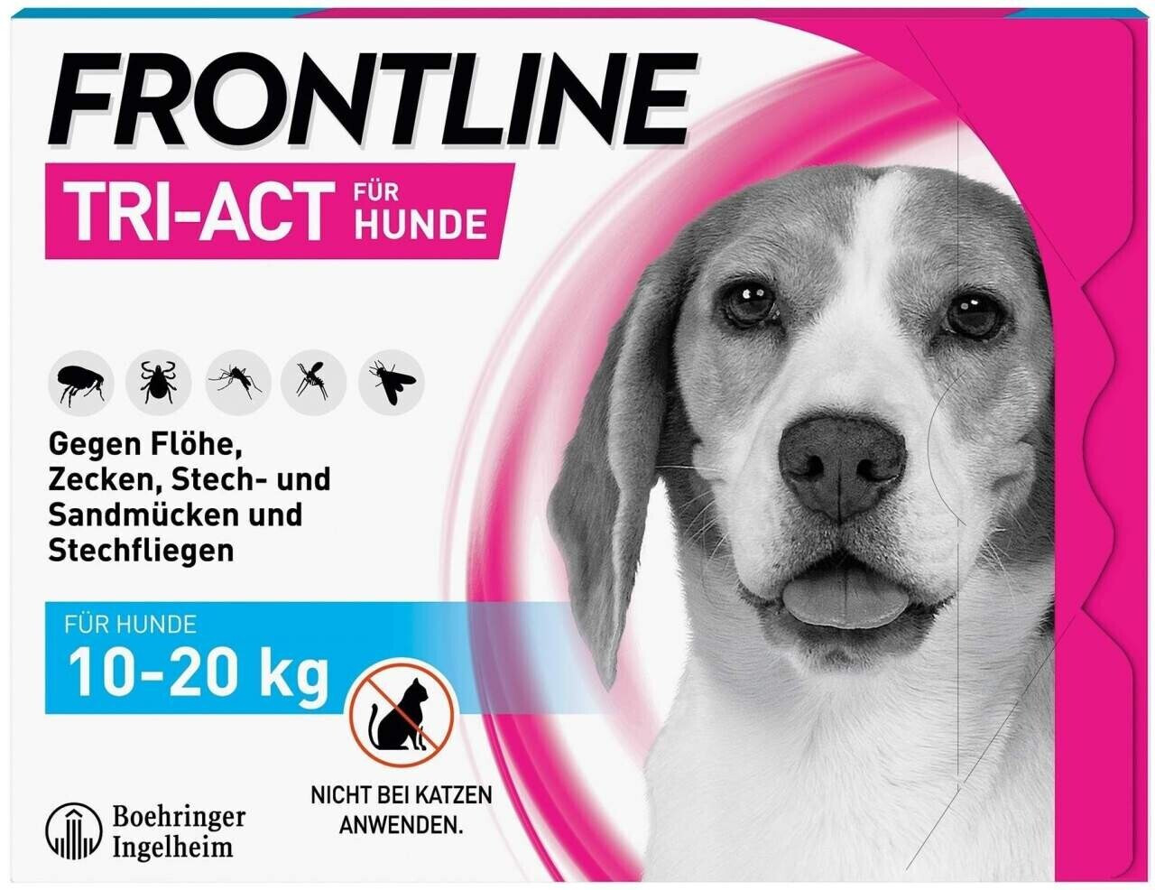 Frontline Tri-Act pour chiens 10-20 kg 3 pipettes
