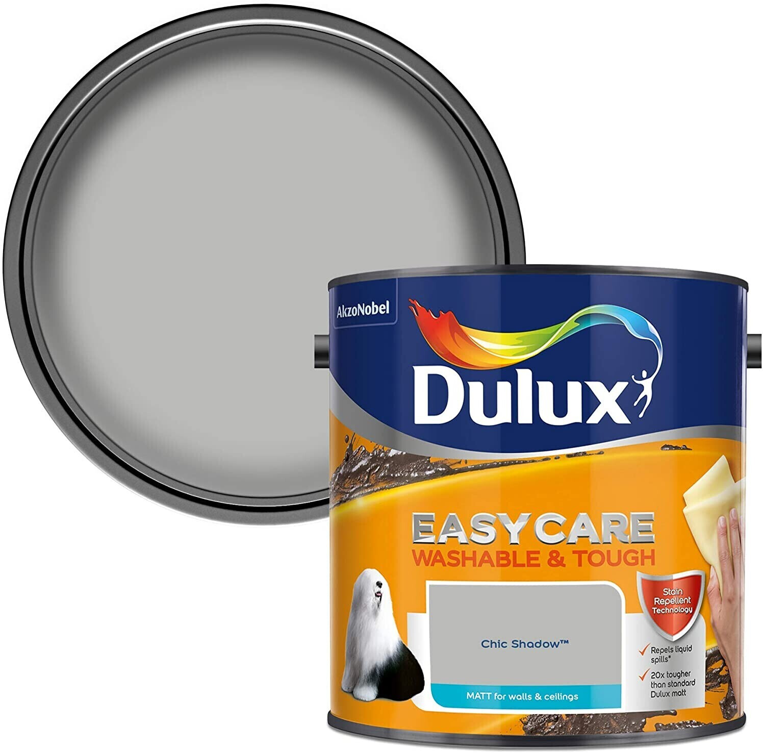 Photos - Paint / Enamel Dulux Easycare Washable & Tough Matt Emulsion Paint For Walls And Ce 