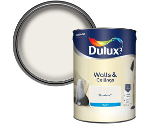 Buy Dulux Matt Emulsion Paint For Walls And Ceilings Timeless 5 Litres From 25 00 Today Best Deals On Idealo Co Uk