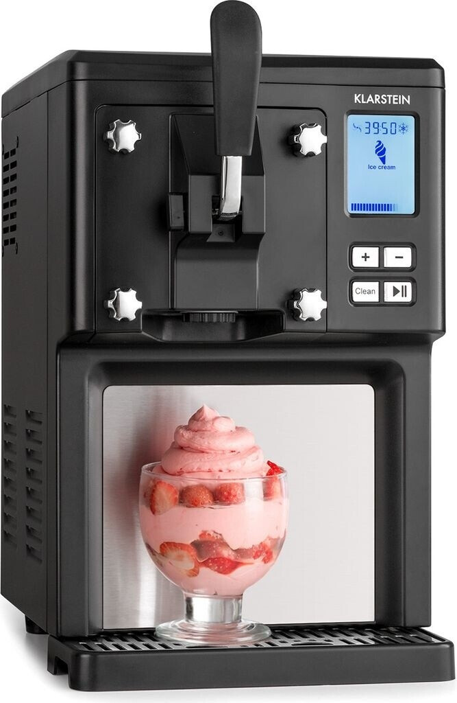 Klarstein Sweet sundae ice cream maschine 1,5l stainless steel black