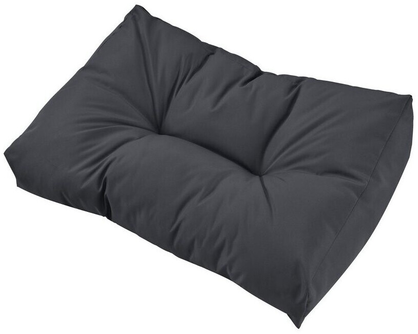 en.casa Comfy pallet cushion pad 40x60x12cm dark gray