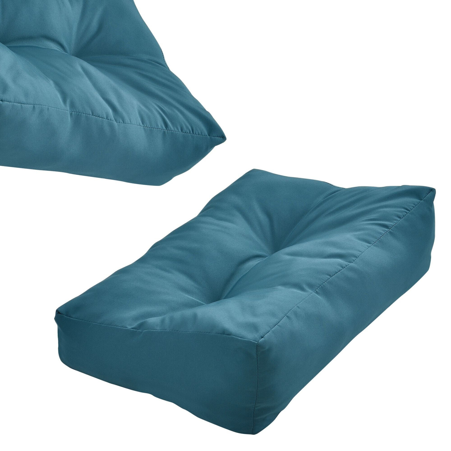 en.casa Coussin de palette Comfy 40 x 60 x 12 cm turquoise