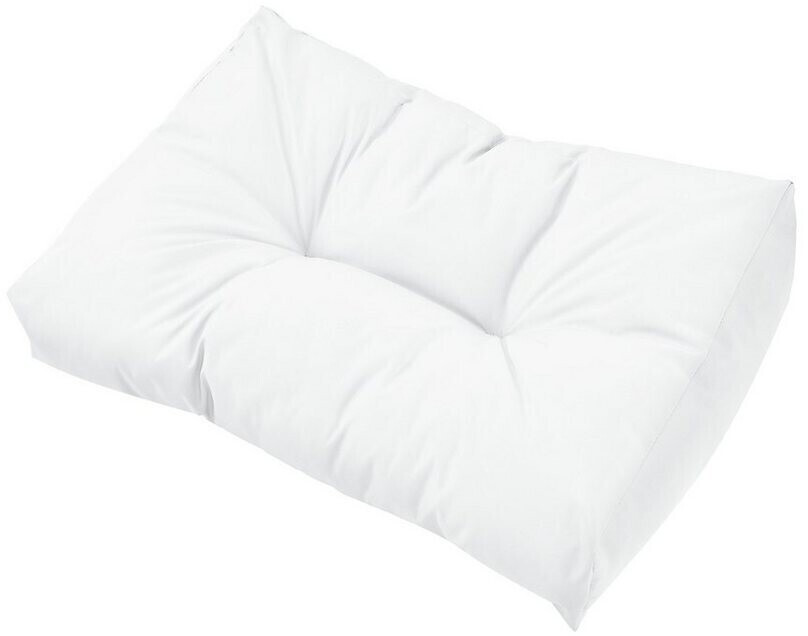 en.casa Comfy pallet cushion pad 40x60x12cm white