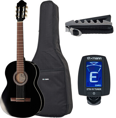 Thomann Pack guitare classique 3/4 Blac
