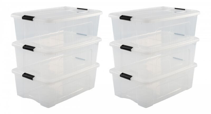 Iris Ohyama Stackable storage boxes Set 6