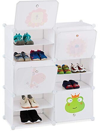 Relaxdays Shoe Rack white 95x84x31,5