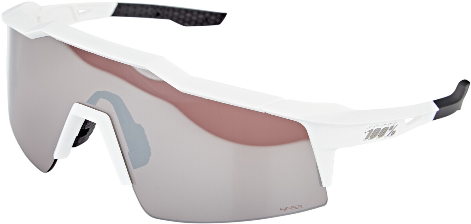 100% Speedcraft (SL) matte white/HiPER silver mirror + clear