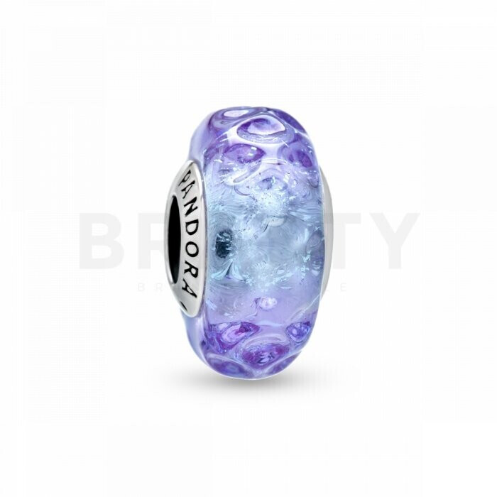 Pandora Wavy Lavender Murano Glass Charm