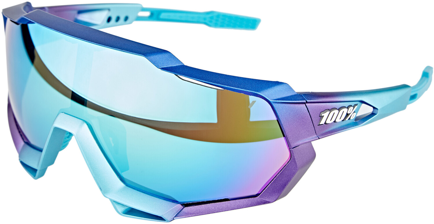 100% Speedtrap matte metallic into the fade/blue topaz multilayer mirror + clear