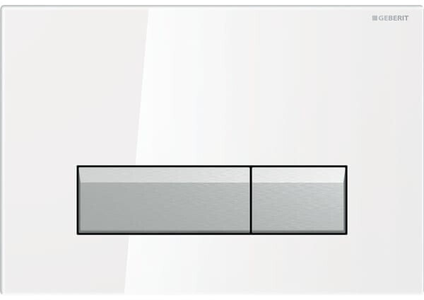 Geberit Sigma40 glas white (242.601.SI.1)