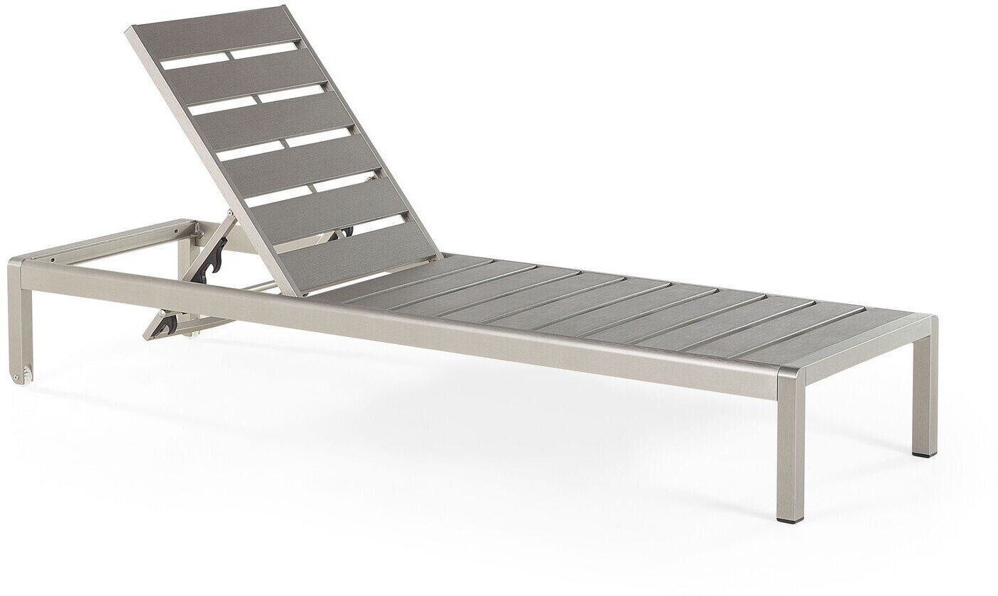Beliani Sun Lounger Nardo grey