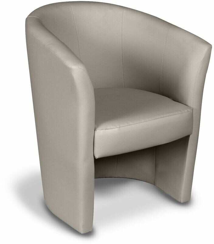 Esidra Living Room Synthetic Leather Armchair Grey