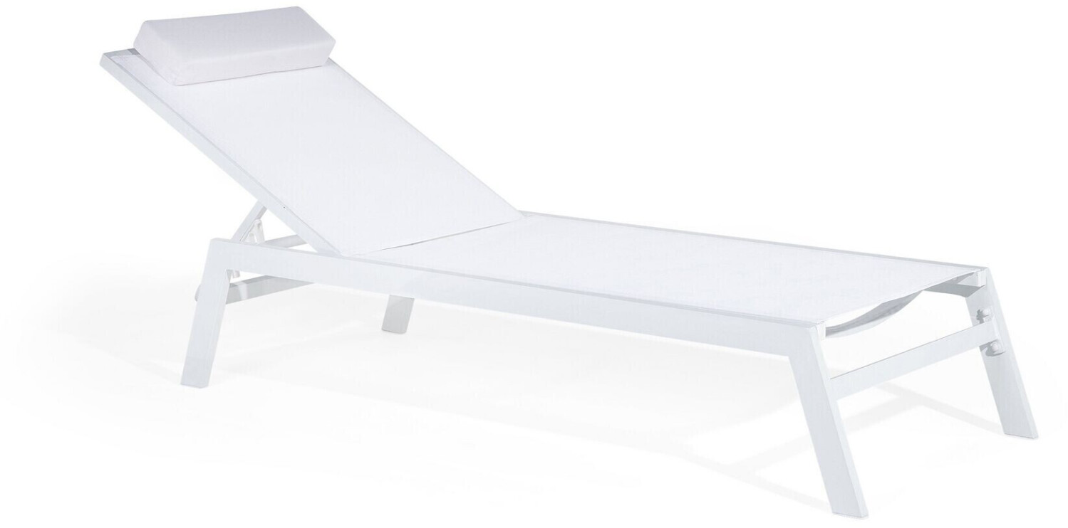 Beliani Sun Lounger Catania II white