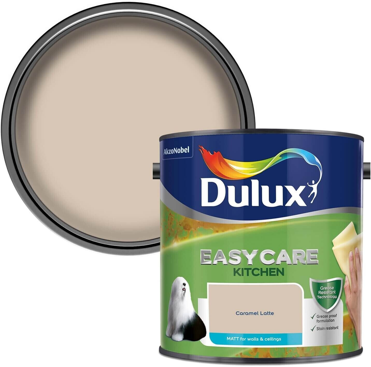 Photos - Paint / Enamel Dulux Easycare Kitchen Caramel Latte Matt Emulsion Paint - 2.5L 