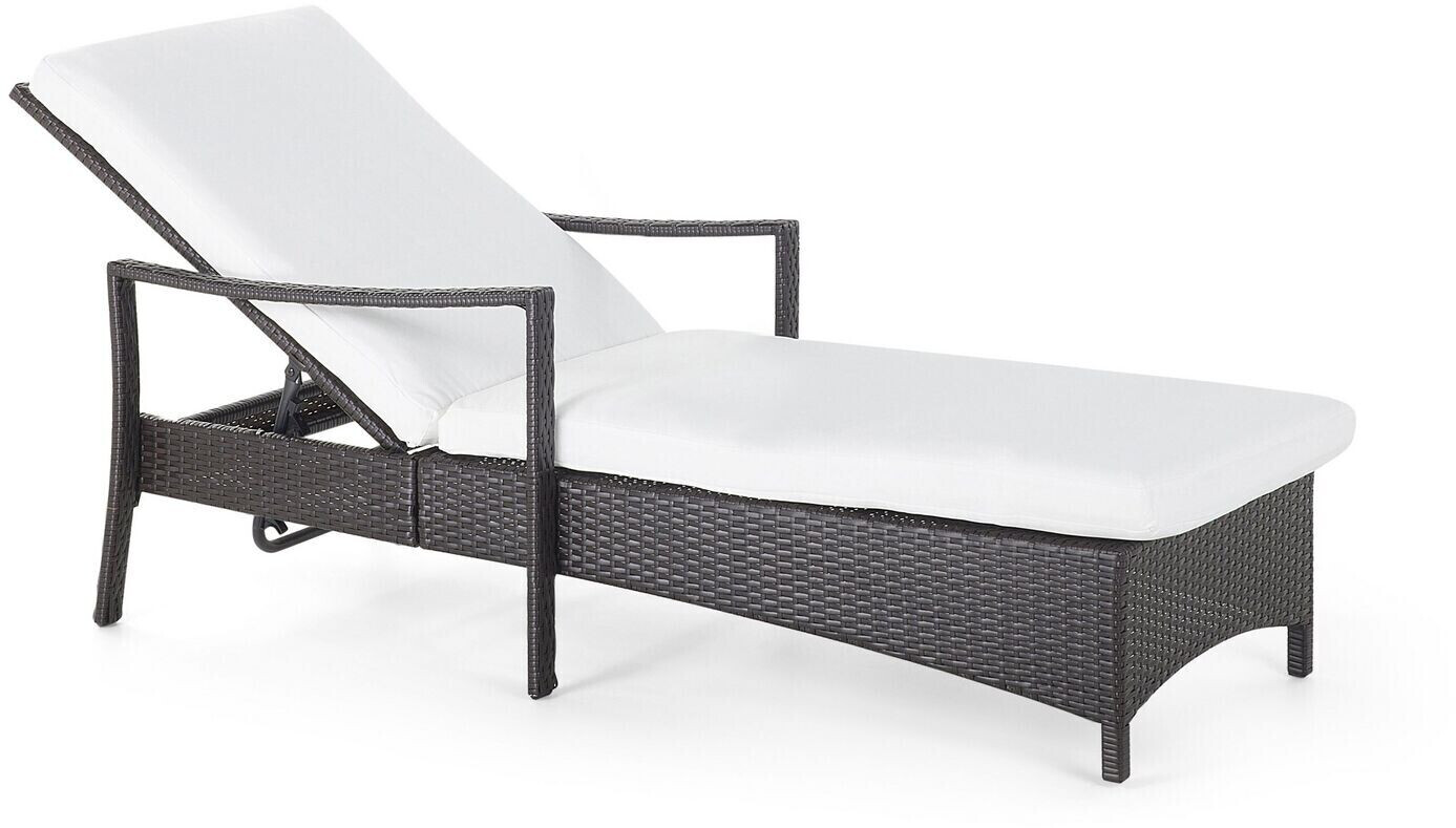 Beliani Sun Lounger Vasto brown