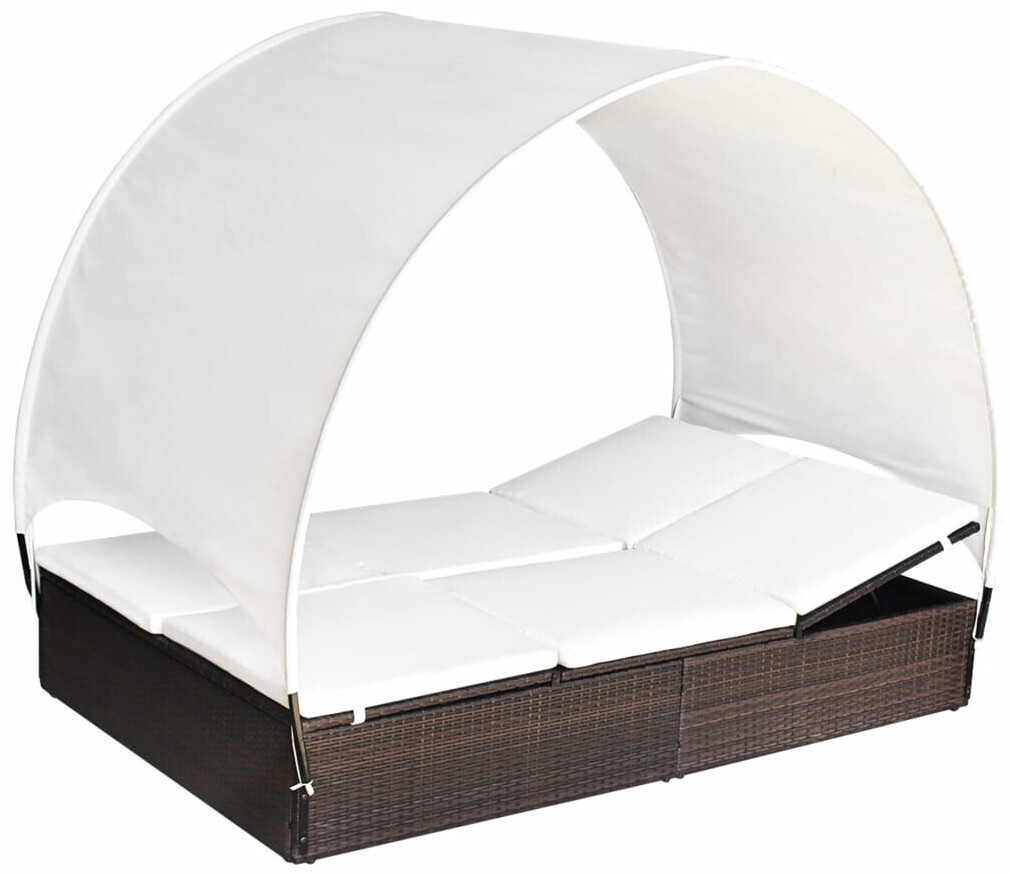 vidaXL Sun Lounger Poly Rattan (42664)