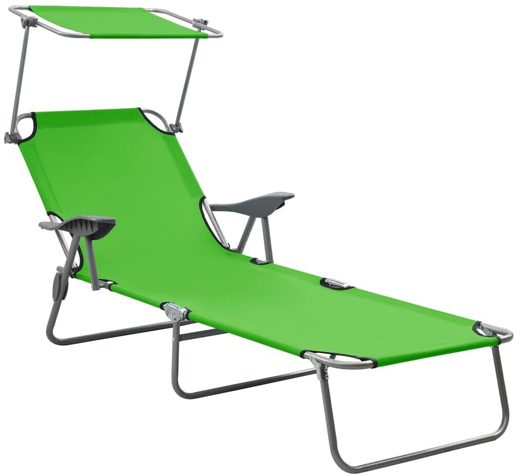 vidaXL Folding Sun Lounger Steel (310335)