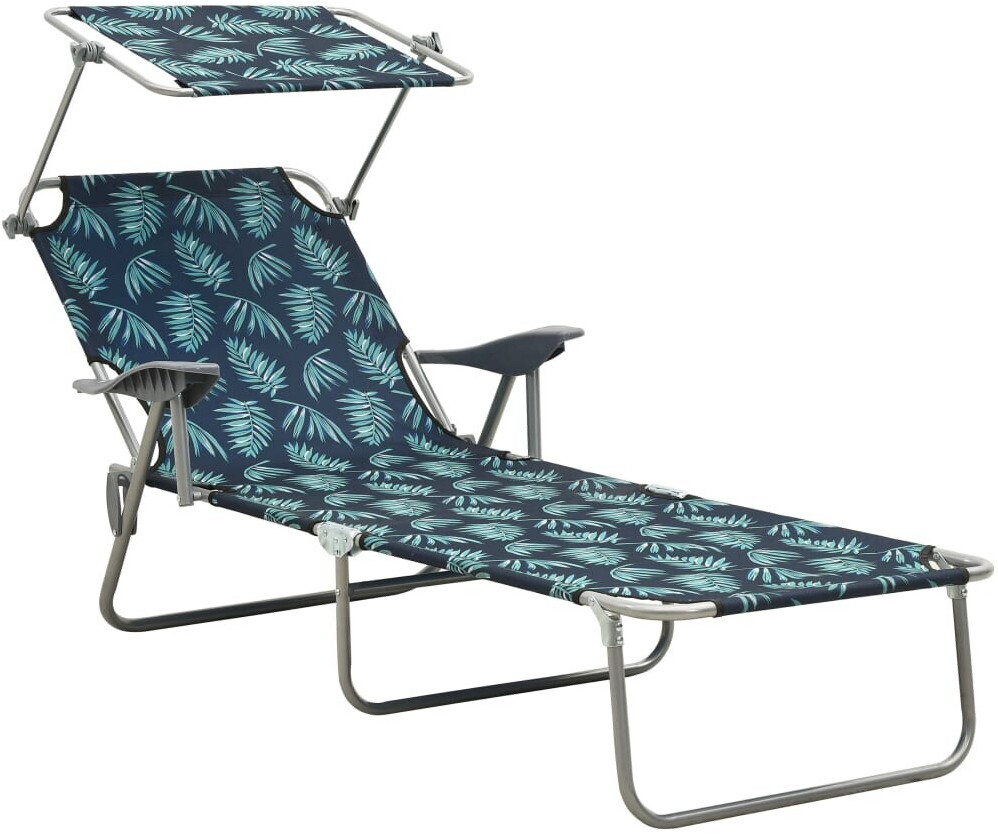 vidaXL Folding Sun Lounger Steel (310338)