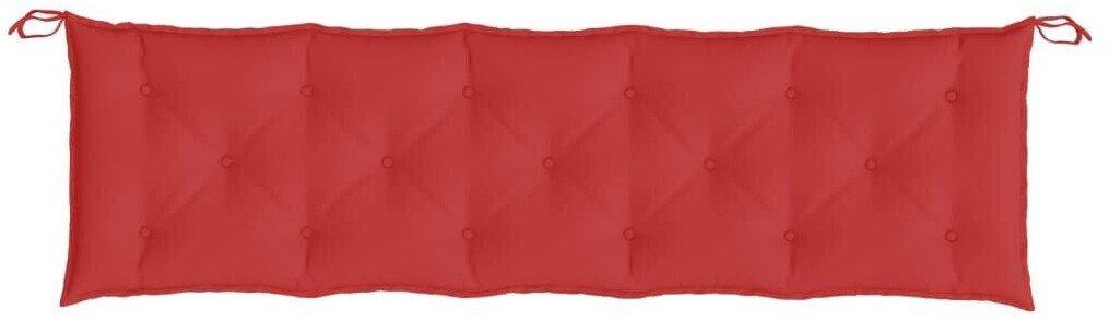 vidaXL Coussin de banc tissu Oxford 180 x 50 x 7 cm rouge