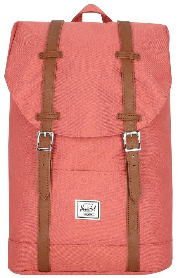 Herschel Retreat Mid-Volume Backpack dusty cedar/tan synthetic leather