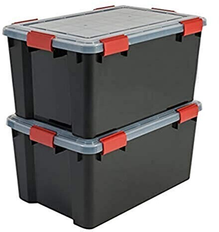 Iris Ohyama Plastic storage boxes with lid 50L