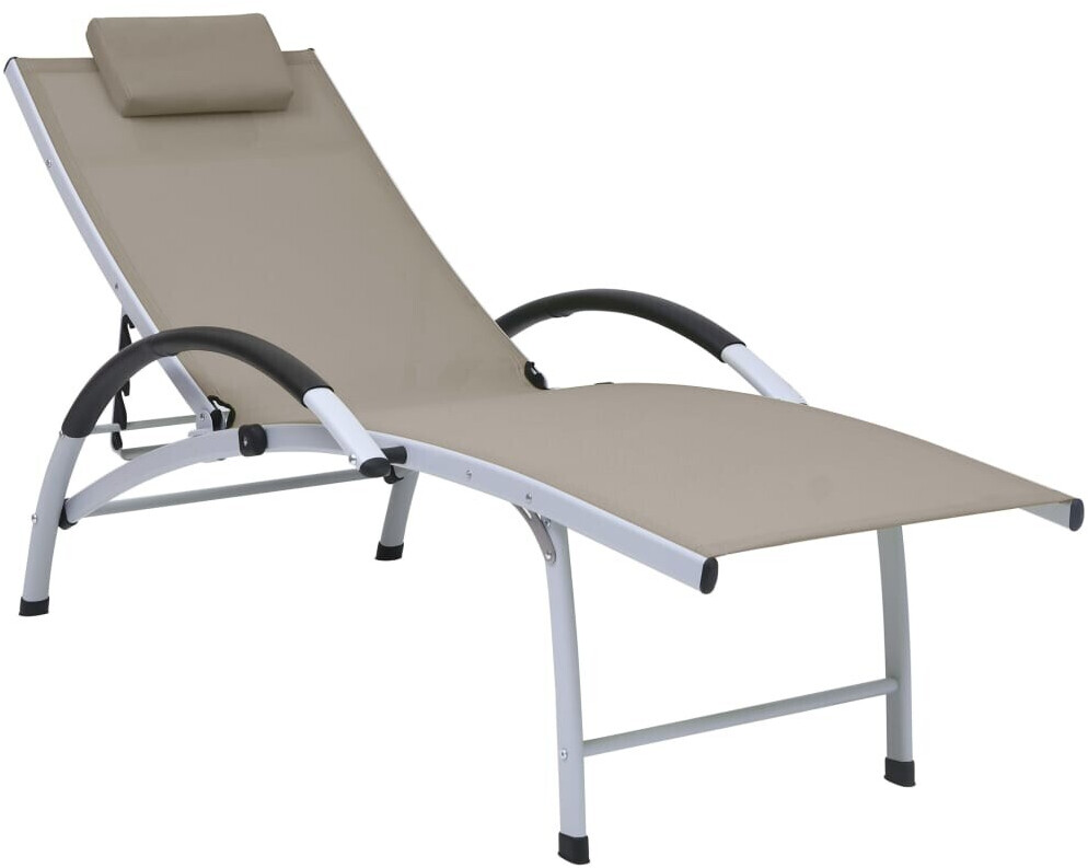 vidaXL Sun Lounger Aluminium with Cushion (310503)