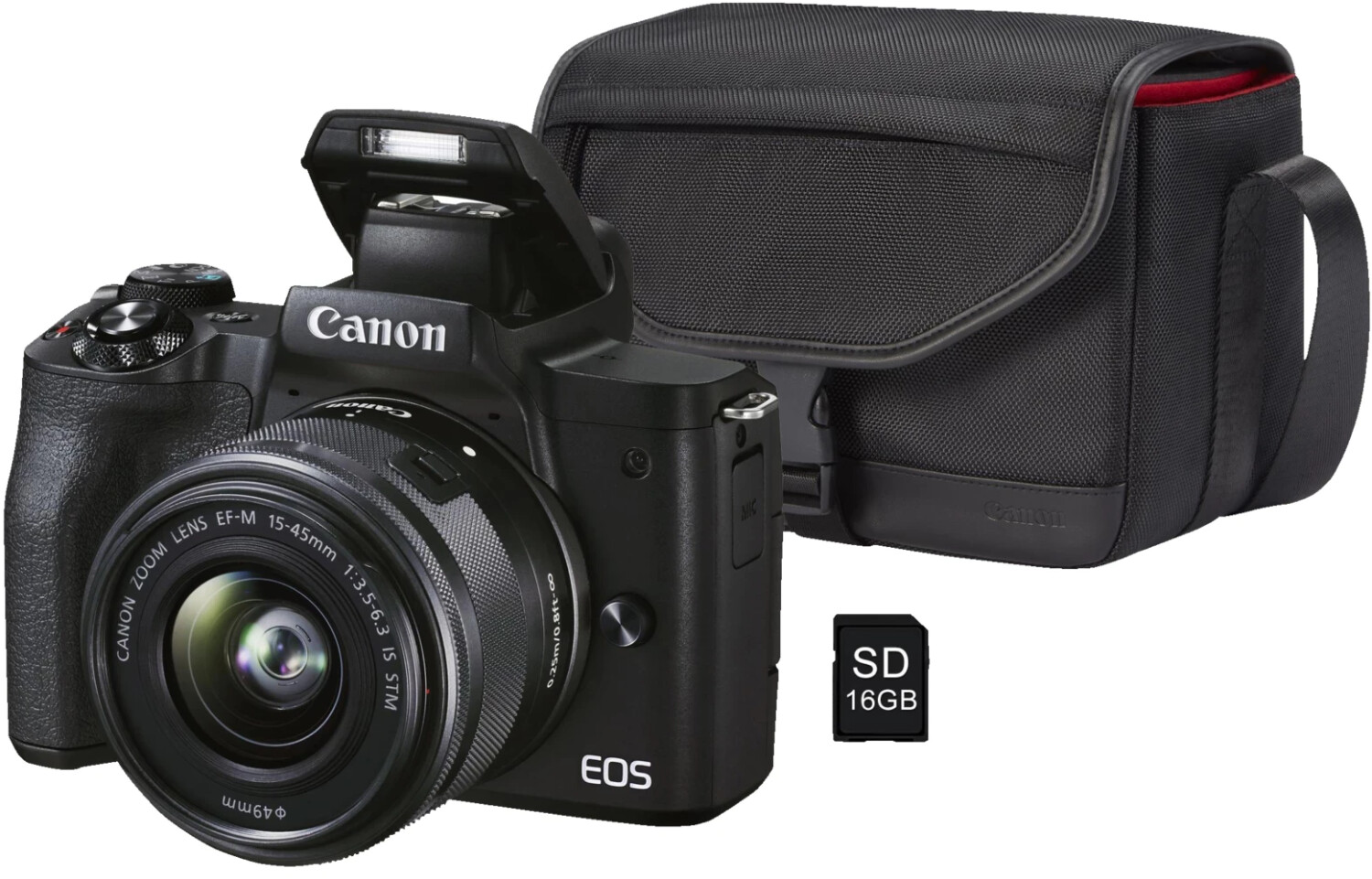 Canon EOS M50 Mark II Kit 15-45mm + Bag + 16GB SD Black