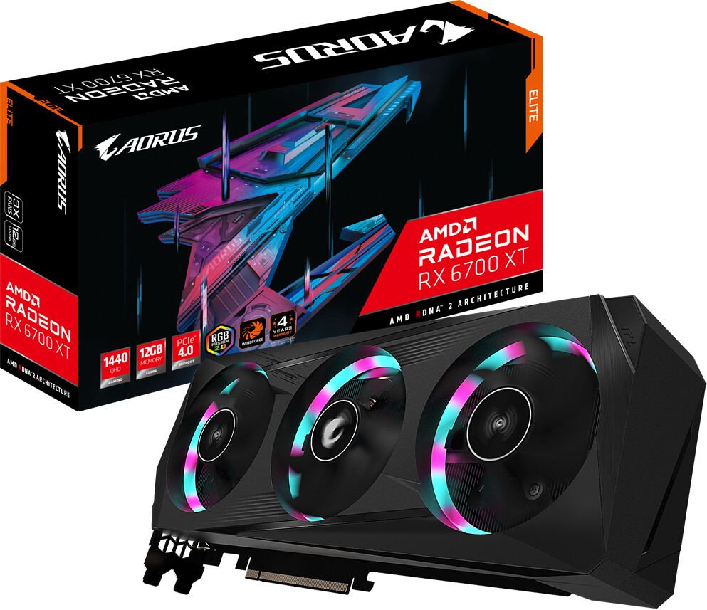 GigaByte Radeon RX 6700 XT ELITE 12 Go GDDR6