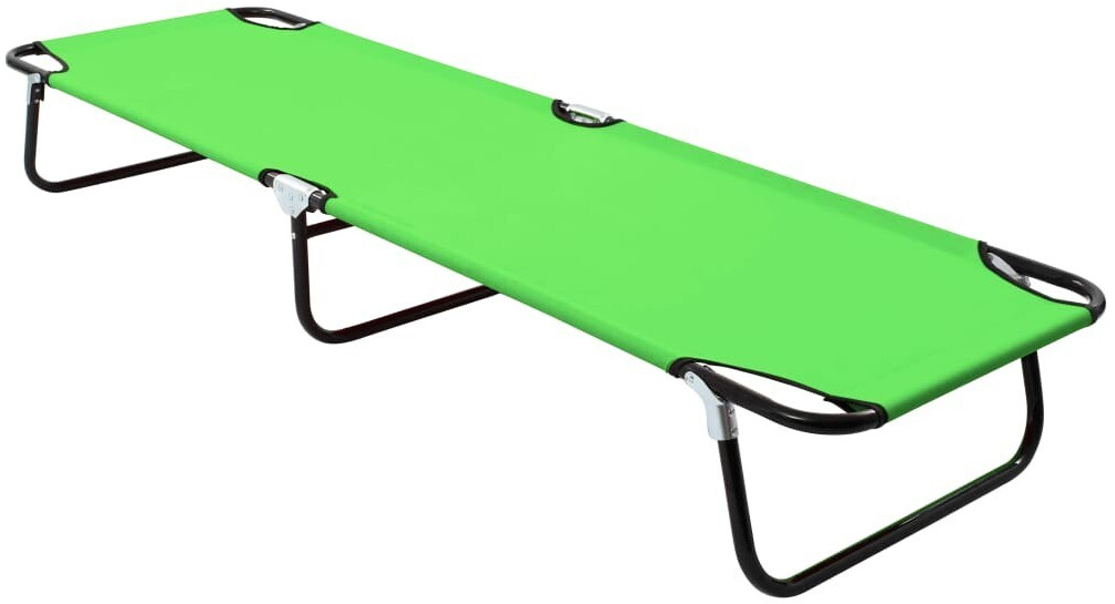 vidaXL Steel foldable lounger 190 cm green (310347)