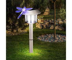 3er Set LED Libellen Solarleuchte Gartenleuchte Beleuchtung modern Farbwechsler 