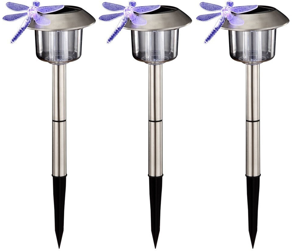 ETC Shop LED-Solarlampe Libelle 3er-Set ab 18,80 € | Preisvergleich bei