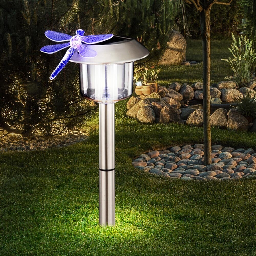 ETC Shop LED solar lamp dragonfly set of 3