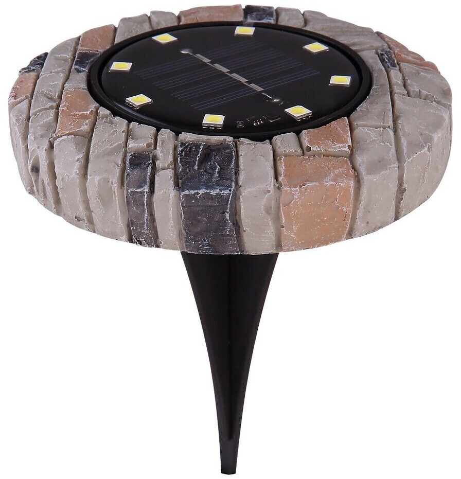 ETC Shop LED solar spotlight stone-look set of 8